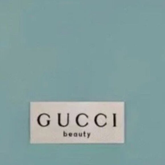 GUCCI Beauty Teal Toiletry Pouch Bag NEW - Picture 2 of 7